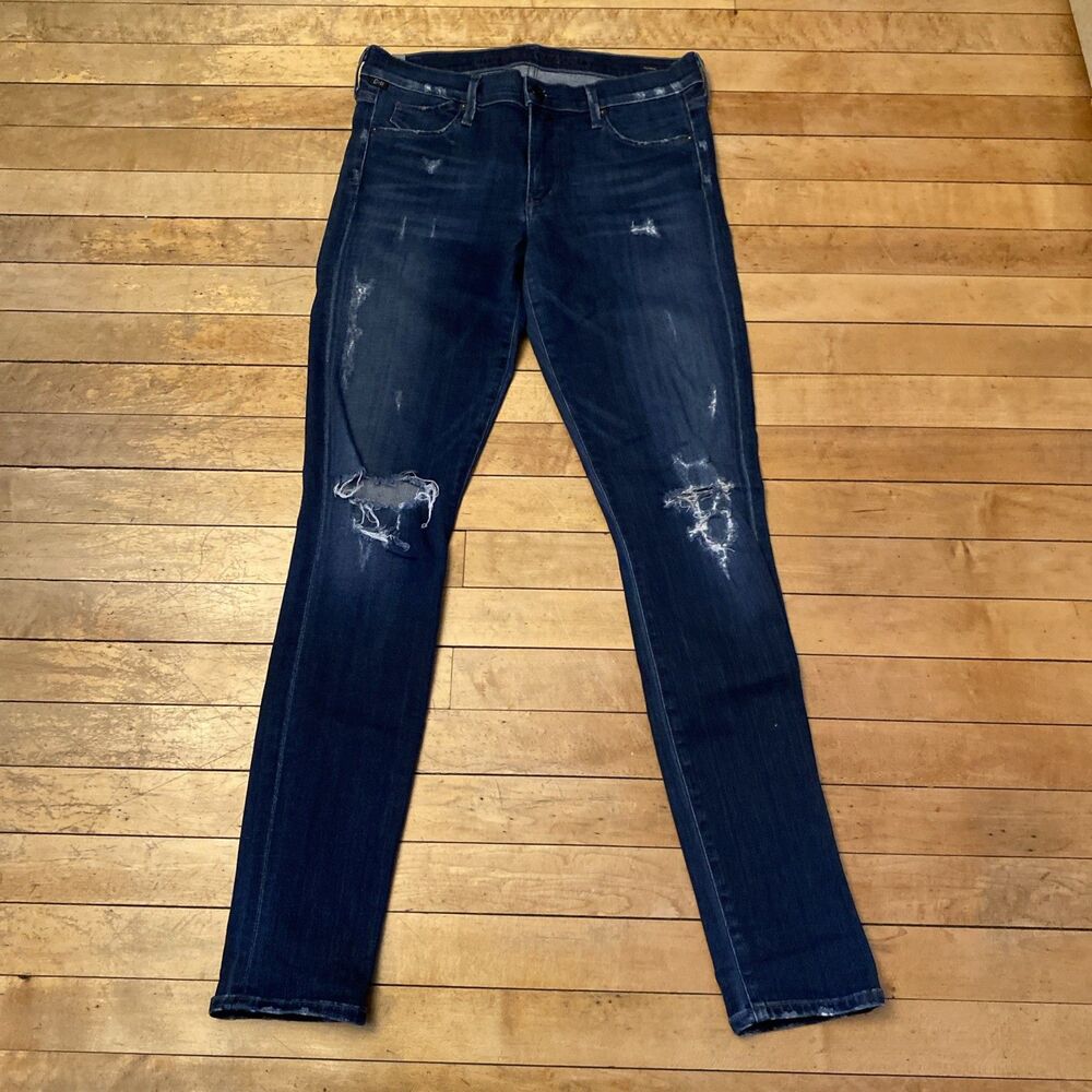 Citizens Of Humanity Jeans Women’s Size 30 Avedon Skinny Dark Wash Distressed
